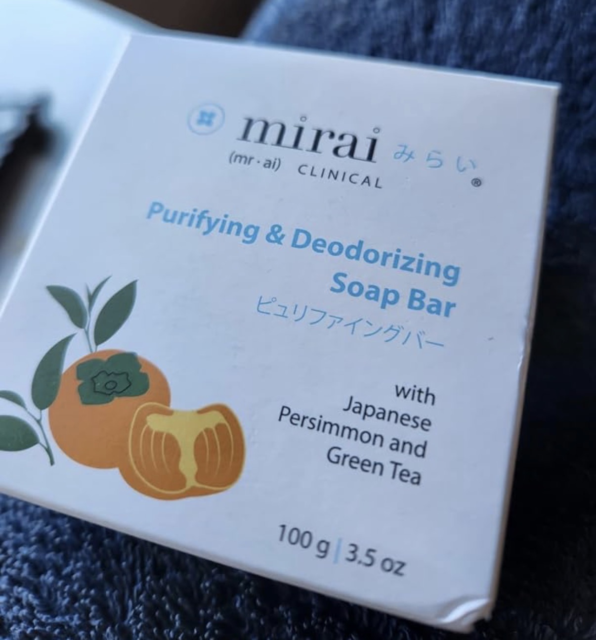 Mirai Clinical Purifying & Deodorizing Soap Bar package